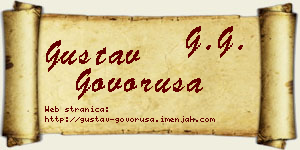 Gustav Govoruša vizit kartica